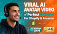 create viral ai product video ad for shopify and amazon store