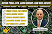 design guitar pedal pcb, audio circuit and low noise amplifier