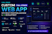 build custom full stack web app with react frontend backend ai development