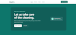 design a professional cleaning business website