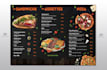 design modern, restaurant menu, food menu, flyer menu poster