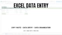 do data entry, data processing and excel tasks