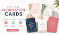 design custom affirmation cards and beautiful card decks