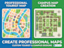 create a professional tourist map and campus map