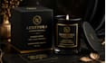 design luxury candle label,  candle logo and candle packaging
