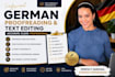 proofread german text edit german proofread text  website document proofread cv