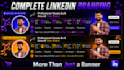 design a linkedin banner and personal profile branding