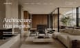 design squarespace interior architecture studio website with portfolio