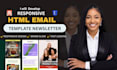 develop responsive email marketing newsletter html email template email design