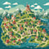 create event, tourist, and fantasy map illustration