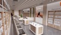 redesign retail interior,electronic store,modern showroom,commercial render,shop