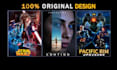 design unique movie poster, film poster and game posters