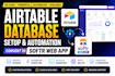 setup airtable airtable database airtable automation convert to softr web