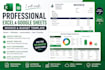 create a professional excel with google sheets invoice and budget template