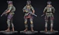 create low poly 3d game characters with rigging textures and game ready topology