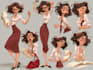 2d cartoon character design or illustration