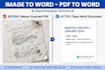 do fast typing, pdf to word, image to text data entry