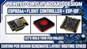 design flight controller, esp idf, esp8266, stm32 and custom pcb, routing pcb