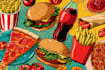creative pop art food illustration