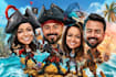 draw a funny cartoon caricature portrait