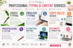 do fast urdu english typing and canva expert design