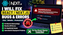 fix react nextjs bugs and API errors