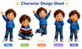 illustrate magical children storybook characters and scenes