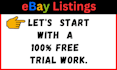 do ebay product listing, ebay SEO listing, ebay listing