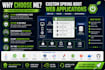 develop a custom spring boot web application