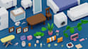 create custom 3d models props and stylized assets
