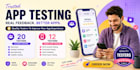 provide 12 testers for app user testing, and game testing