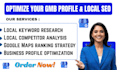 optimize your gmb profile local SEO google maps ranking gmb audit sales