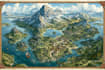 make fantasy map illustration