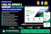 fix HTML CSS and javascript website issues