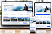 create a responsive website with python backend