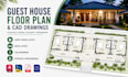 design hostel floor plan accommodation layout cad drawings