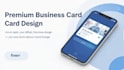design modern business card and responsive HTML digital card