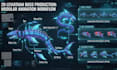 draw and animate 2d cel shaded game bosses and characters