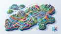 create custom infographic map, regional map and data visualization map
