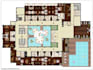 design site plan layout,cad presentation plan, luxury apartment resort,courtyard