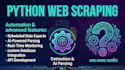 scrape any website, parse data and build python scraper
