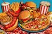 make a food pop art illustration