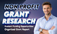 research grants and write nonprofit grant proposals