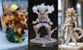 3d print and paint anime figure model action figure statues stl printing