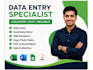 complete fast excel data entry, data cleaning, and PDF to word conversion