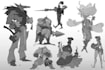 create character concept art for games