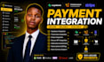 integrate supabase flutterwave stripe paypal paystack base44 visa mastercard