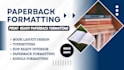 do book formatting, paperback formatting, KDP publishing