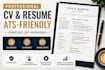 create a professional  ats CV ,resume and cover letter