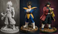 create a detailed 3d anime figure for 3d printing
